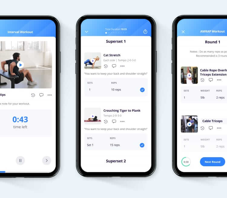 Custom workout programs